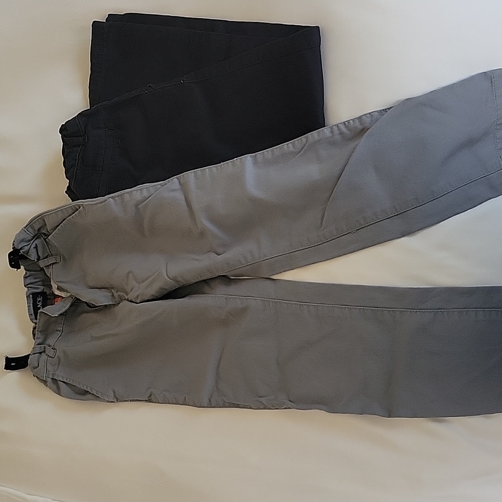 2 pair Children's Place slim dress pant, ECU